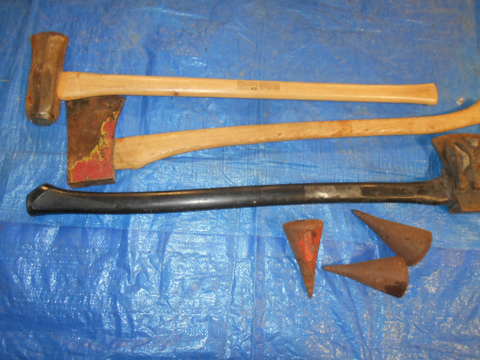 6 Chopper True Temper Single Bit Axe Collins Maul Wood Grenade Wedge Spliter USA gallery