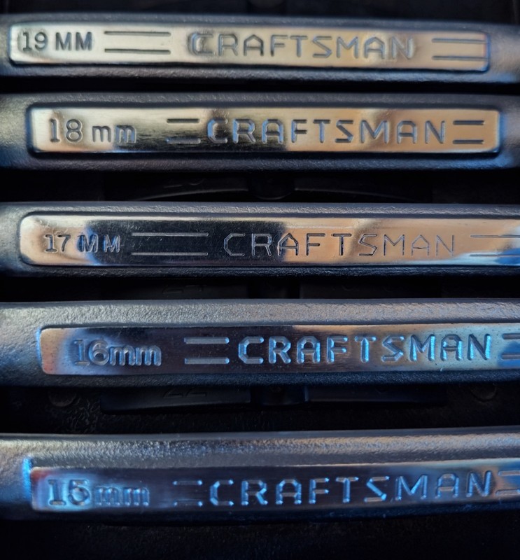 🇺🇲 CRAFTSMAN 14pc MM Combination Wrench Set: 6mm-19mm, 12pt, USA gallery