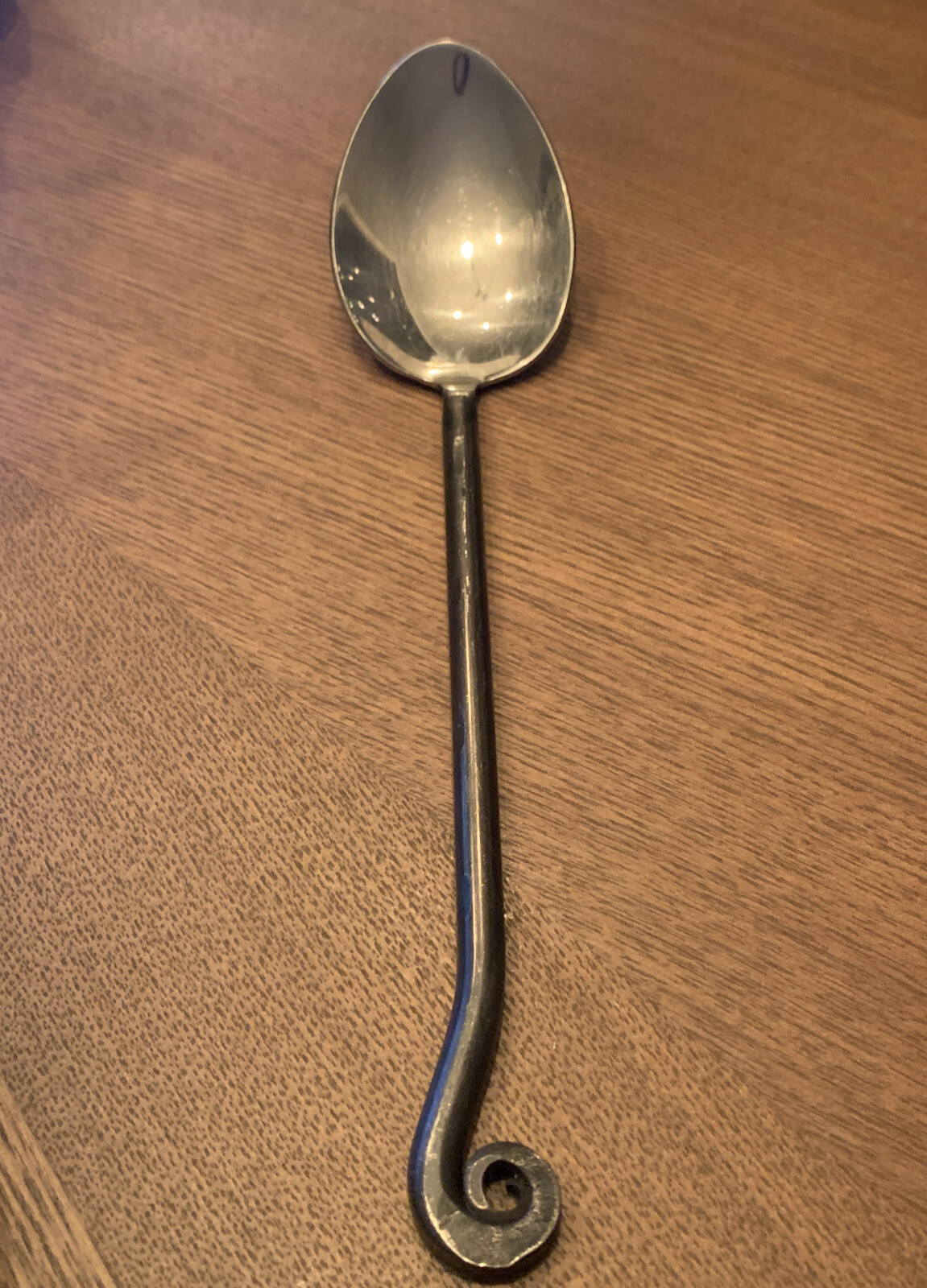 Pottery Barn Fiddlehead Large Serving Spoon 10" gallery