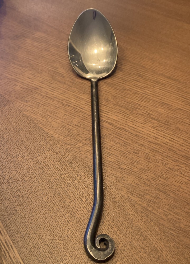 Pottery Barn Fiddlehead Large Serving Spoon 10"