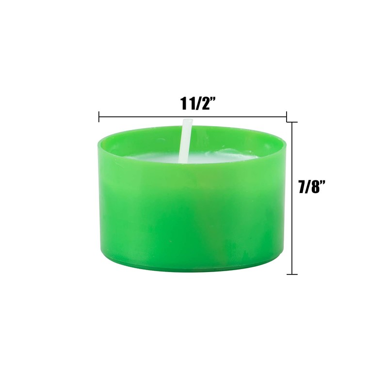 Stonebriar 96 Pack Multicolor Unscented 6 to 7 Hour Long Burning Tea Light Ca... gallery