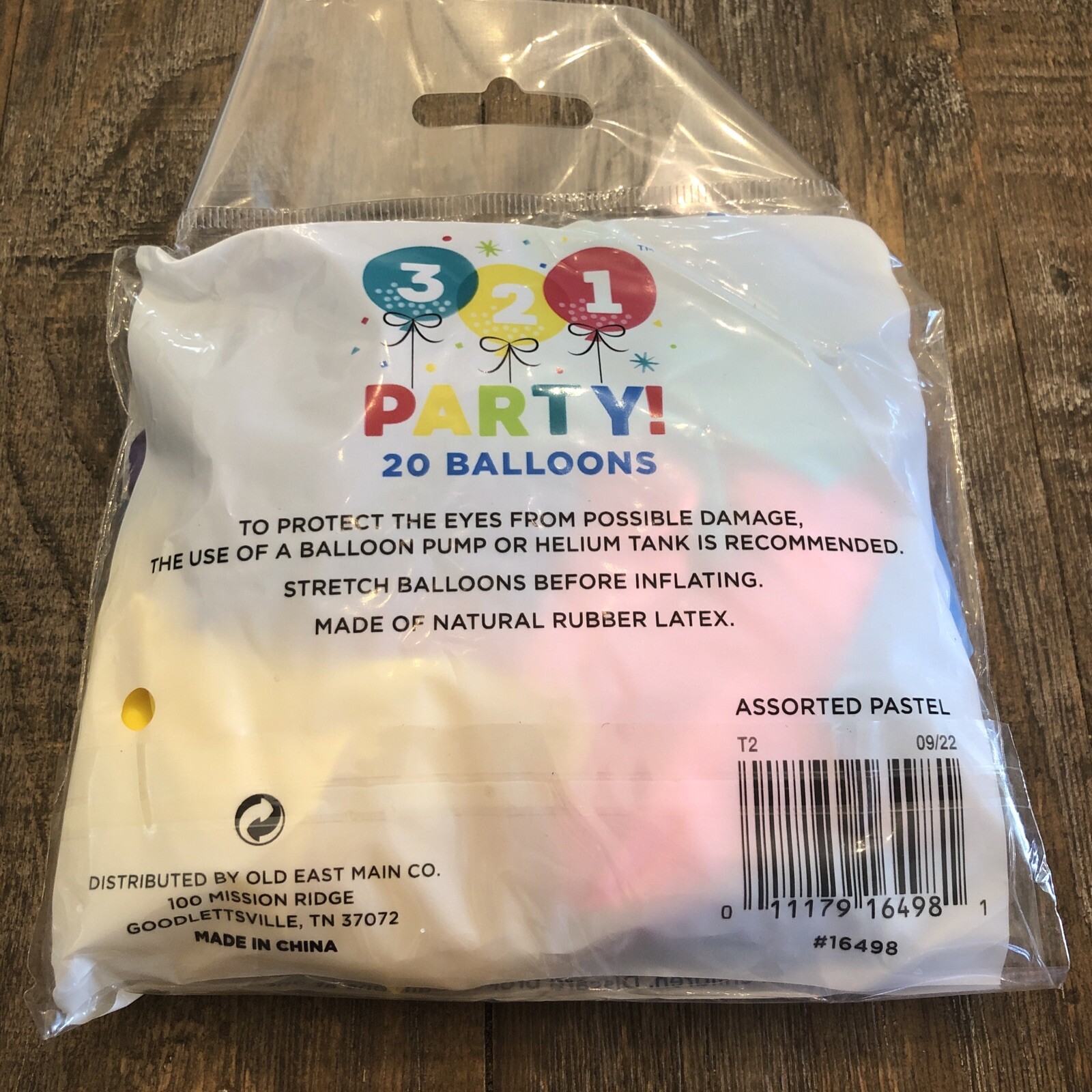 4 - 321 Party! 20 Balloons 9" Multi Color Helium Quality gallery