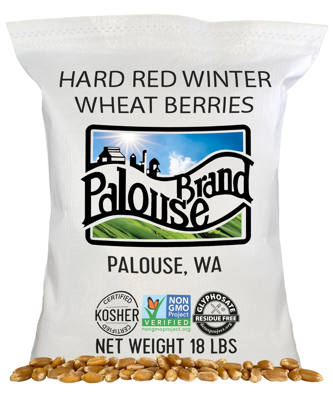 Palouse Brand Bulk Red Winter Wheat Berries, 18 LBS gallery