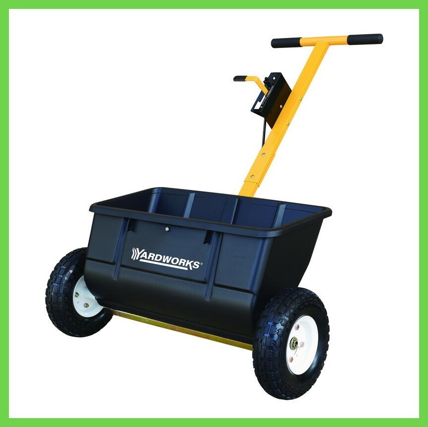 Heavy Duty 75 lb Classic Drop Spreader Seed Granular Fertilizer Push Hopper Tool gallery