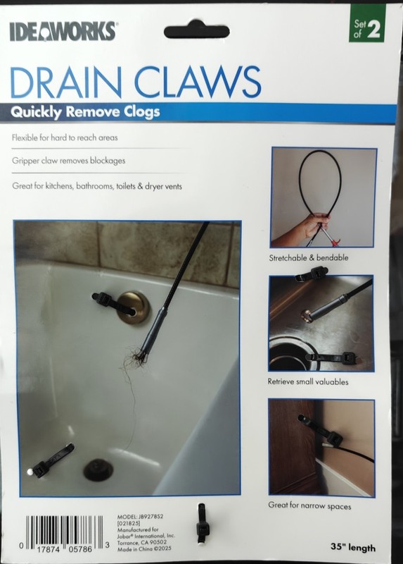 Drain Claws Ideaworks Quickly Remove Clogs Set Of 2 gallery