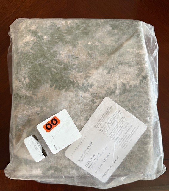 Pottery Barn Jardin Toile Drapes Set 2 Green 50x 96 Floral Blackout Curtain New gallery