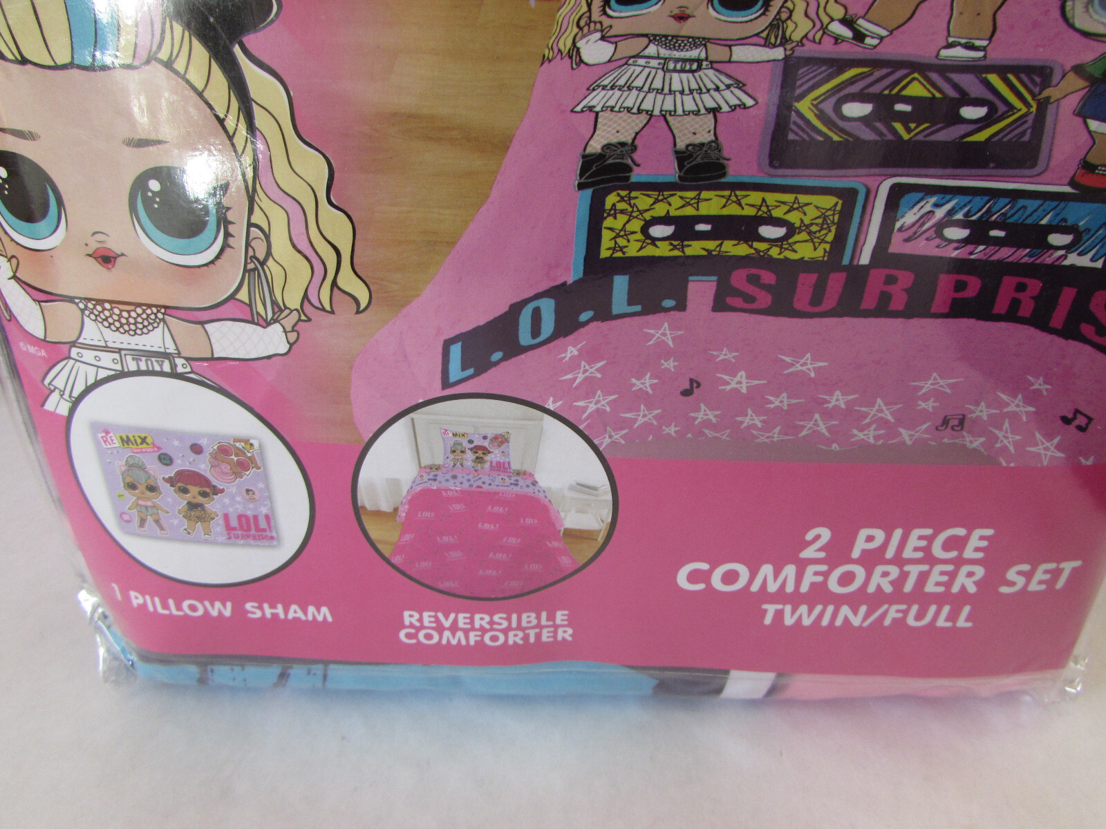 LOL Surprise! 2 Piece Reversible Comforter Set Twin / Full Purple & Pink Remix gallery