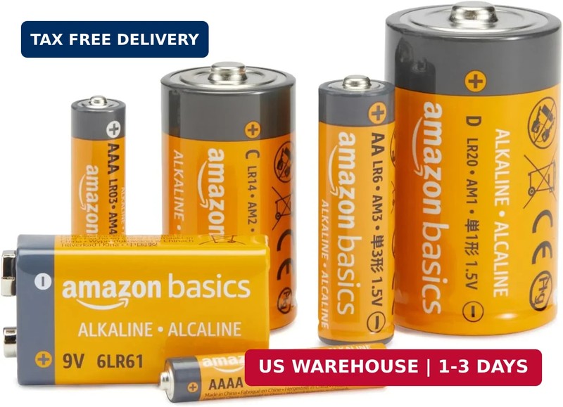 Amazon Basics 20-Pack AA Alkaline Batteries, 1.5 Volt, 10-Year Leak-Free Shelf L gallery