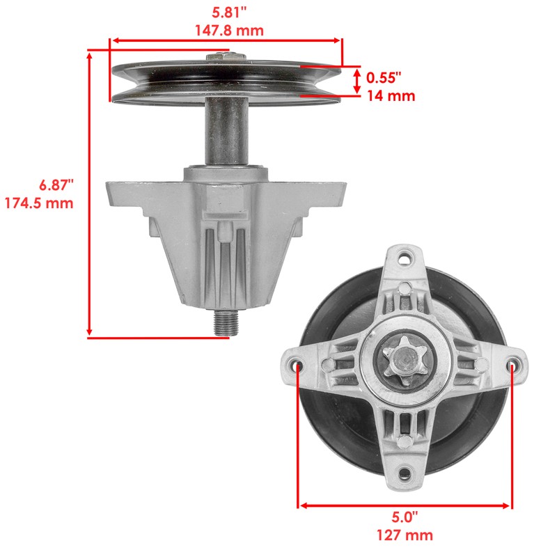 42" Deck Spindle Assembly for Craftsman T105 T107 T110 T110K T130 Lawn Tractor gallery