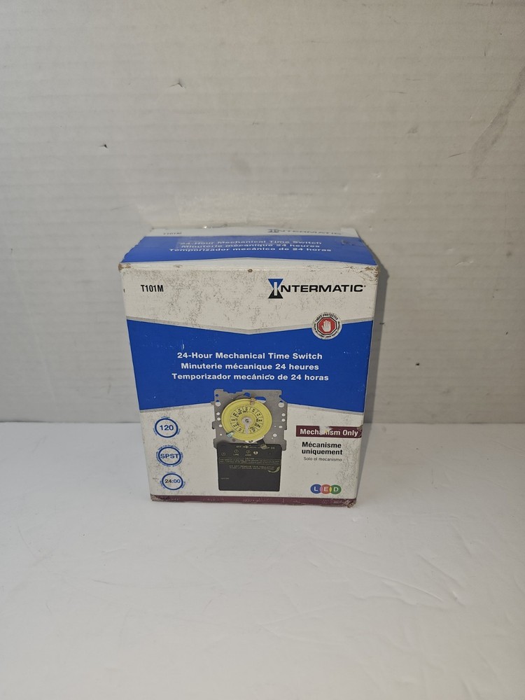Intermatic T101M 24-Hour Mechanical Timer - 120V SPST,