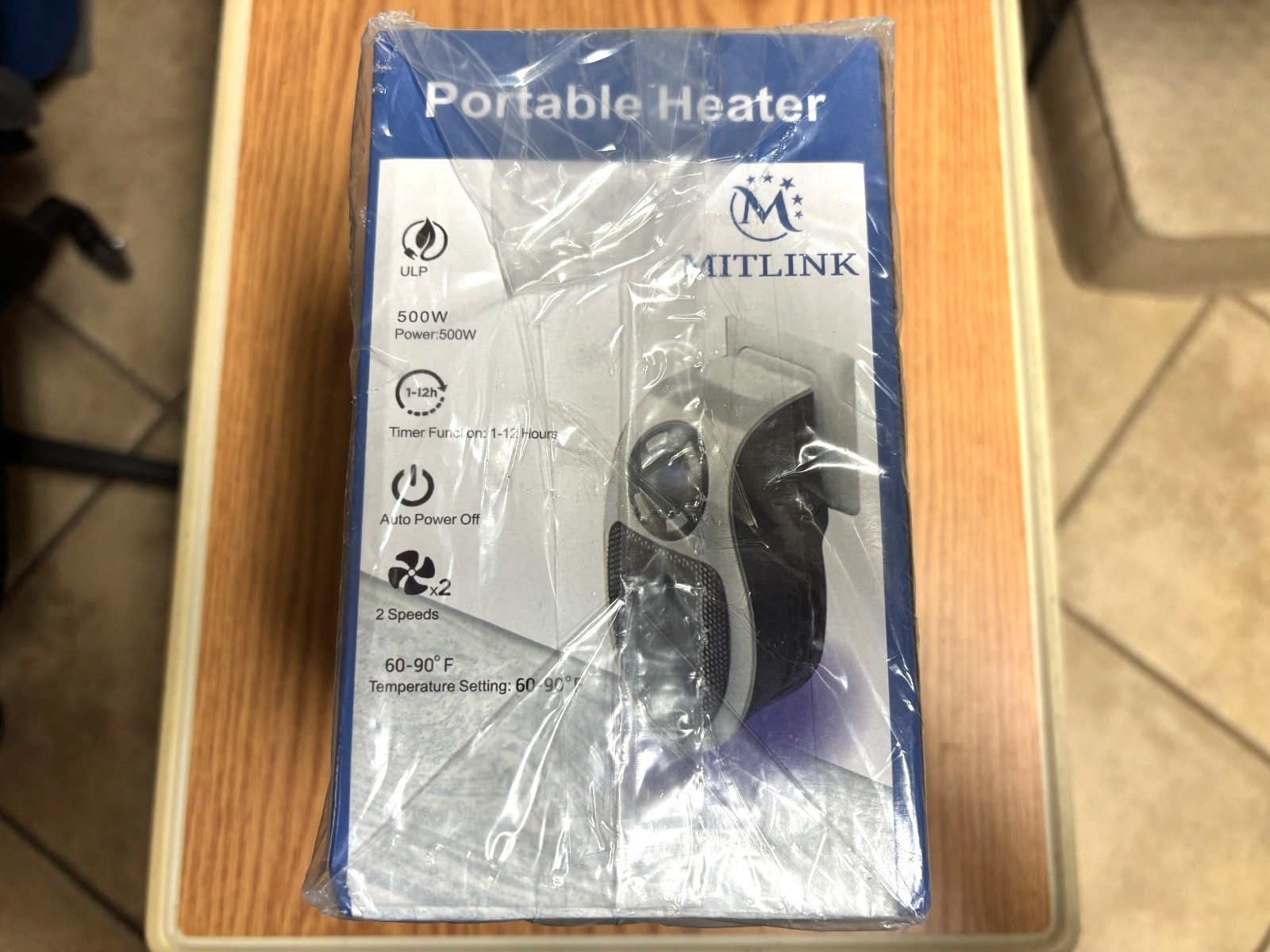 2 ULP Portable Heater New In Box! 500 Watts LED Display gallery