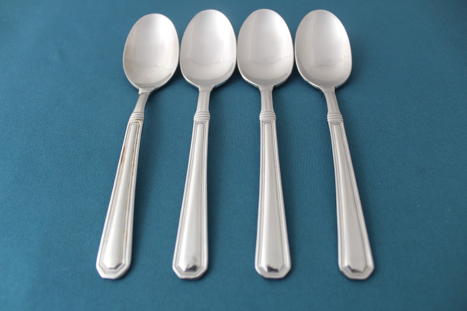 Pfaltzgraff PROVIDENCE GLOSSY Teaspoons (Set of 4) China Stainless 6" gallery