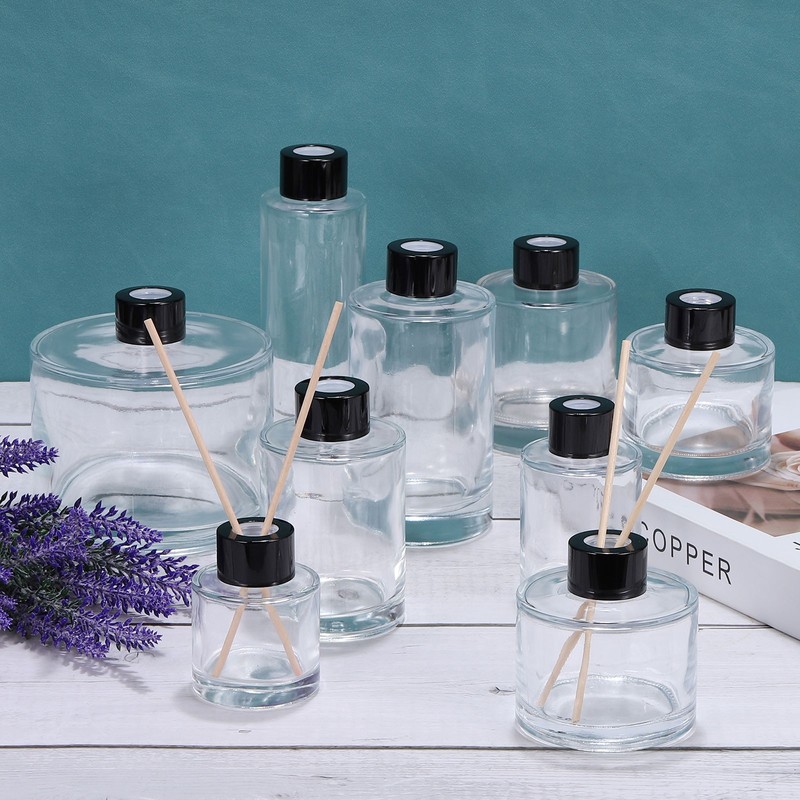 80ml/2.7oz Empty Glass Diffuser Bottle 3.4" x 2" Fragrance Accessories 4pcs gallery