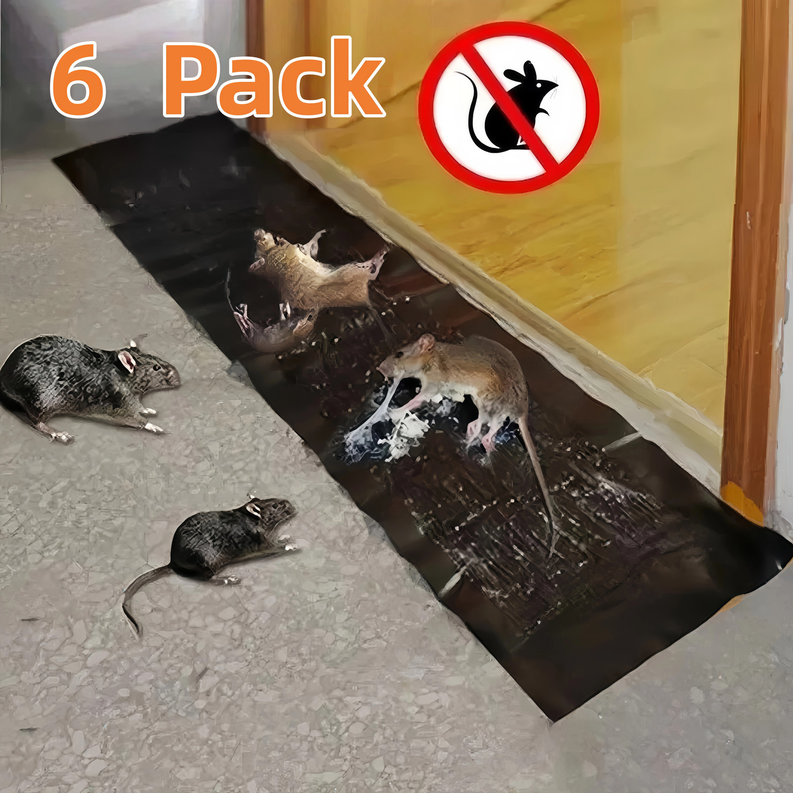 Rodent Catcher Rat Board indoor Super Sticky Large Mice Mouse Glue Traps 6 Pack gallery