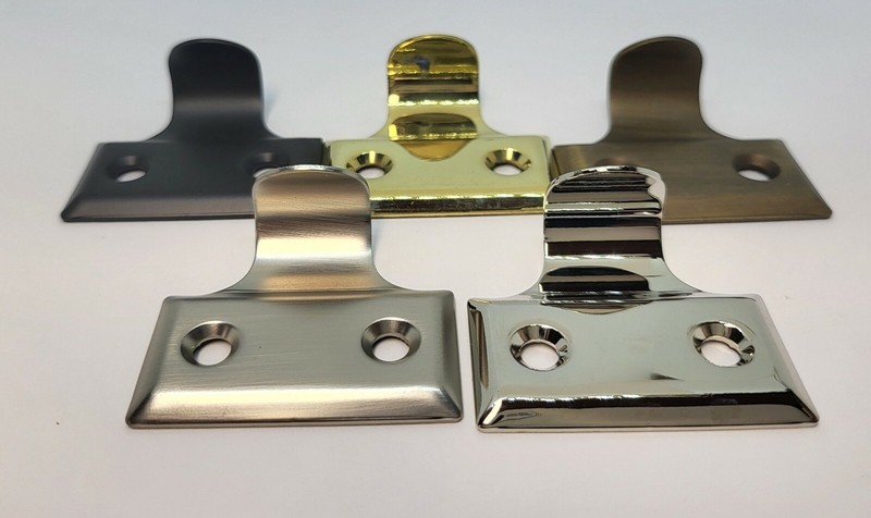 Solid Brass Finger Sash Lift plain window tambour pull fancy antique vintage new gallery