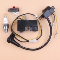 Ignition Coil Module Stop Switch Set For Husqvarna 61 66 162 266 Old Chainsaw
