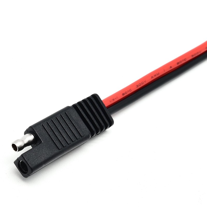 2 Pack SAE Connector Cable 14AWG 1Ft 2 Pin SAE Quick Connect Disconnect Plug gallery
