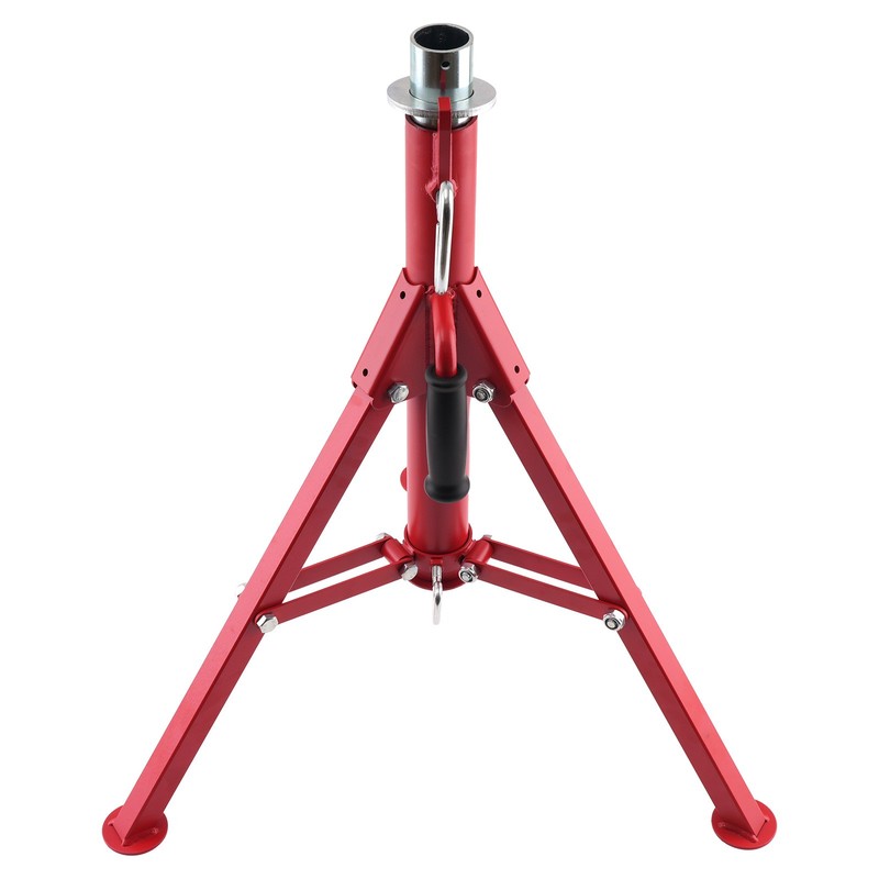 Pipe Jack Stand V-Head Adjustable 28-52 Inch 2500lbs Capacity Steel Tripod gallery