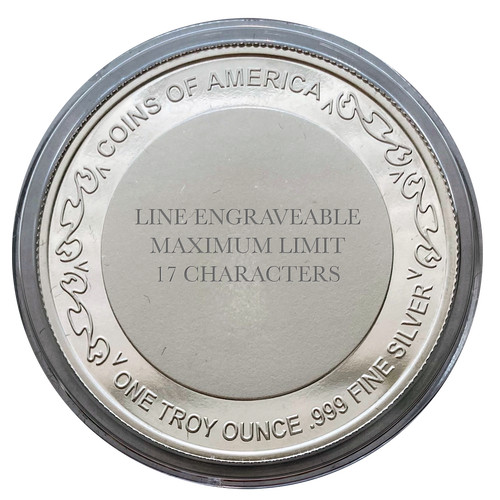 Wedding Commemorative Coin - .999 Fine Silver - Engravable gallery