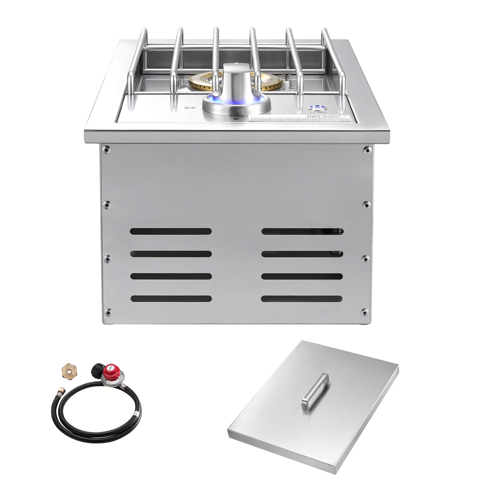 Uimoso Single Outdoor Grilling Side Burner, 17,000 BTU for Propane & Natural Gas gallery