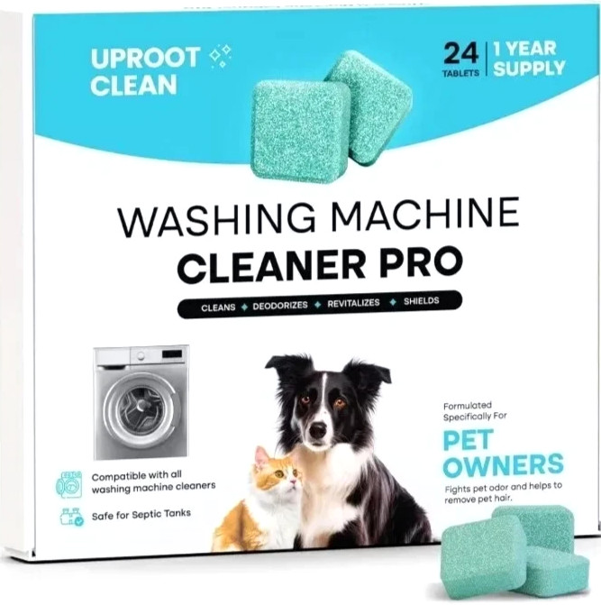 Uproot Clean Washing Machine Cleaner Tablets - 24 Pack for a 12 Month Supply. Fo gallery