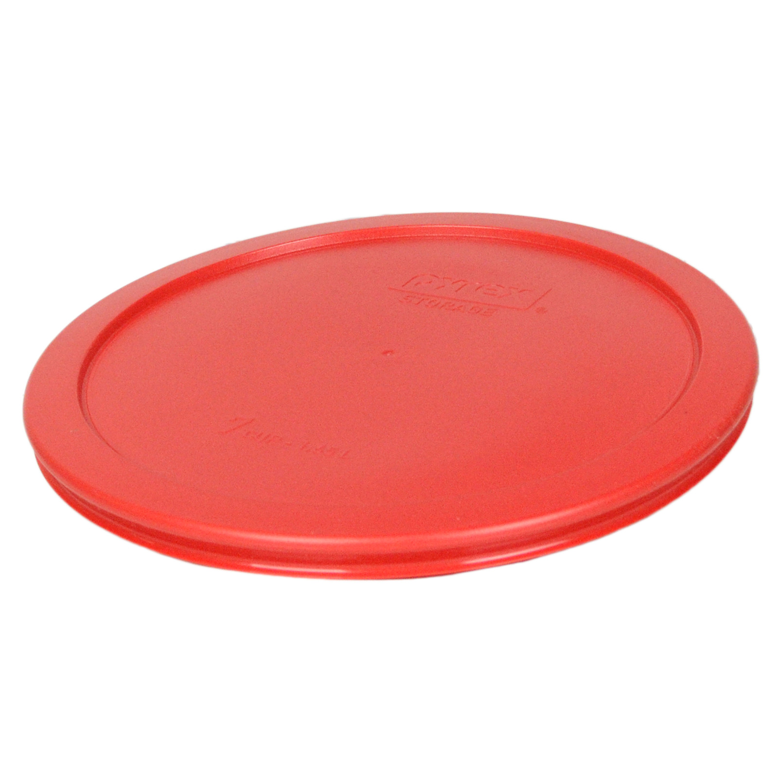 Pyrex 2 Pack Red Plastic Round 6/7 Cup Storage Lid Cover 7402-PC for Glass Bowl gallery