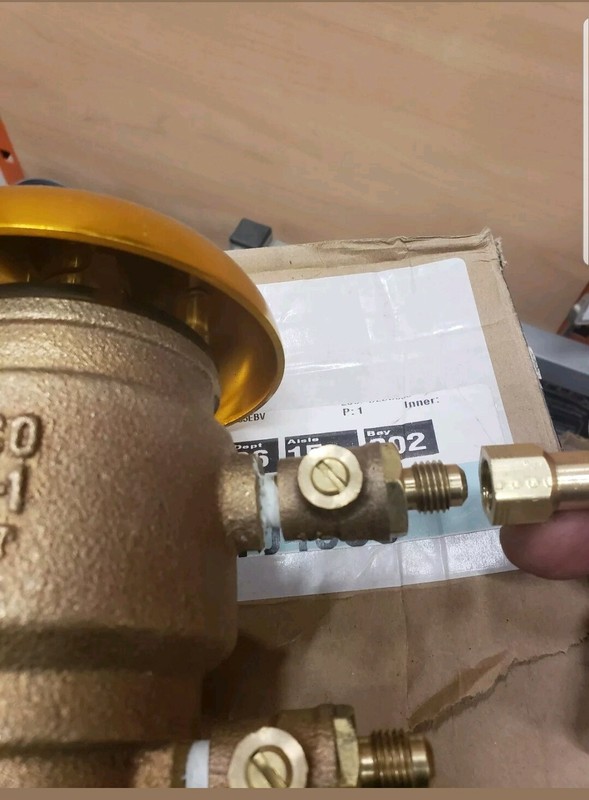 Backflow Preventer Test Cock Winterize Blowout Air Fitting Febco 765 SAE Air gallery