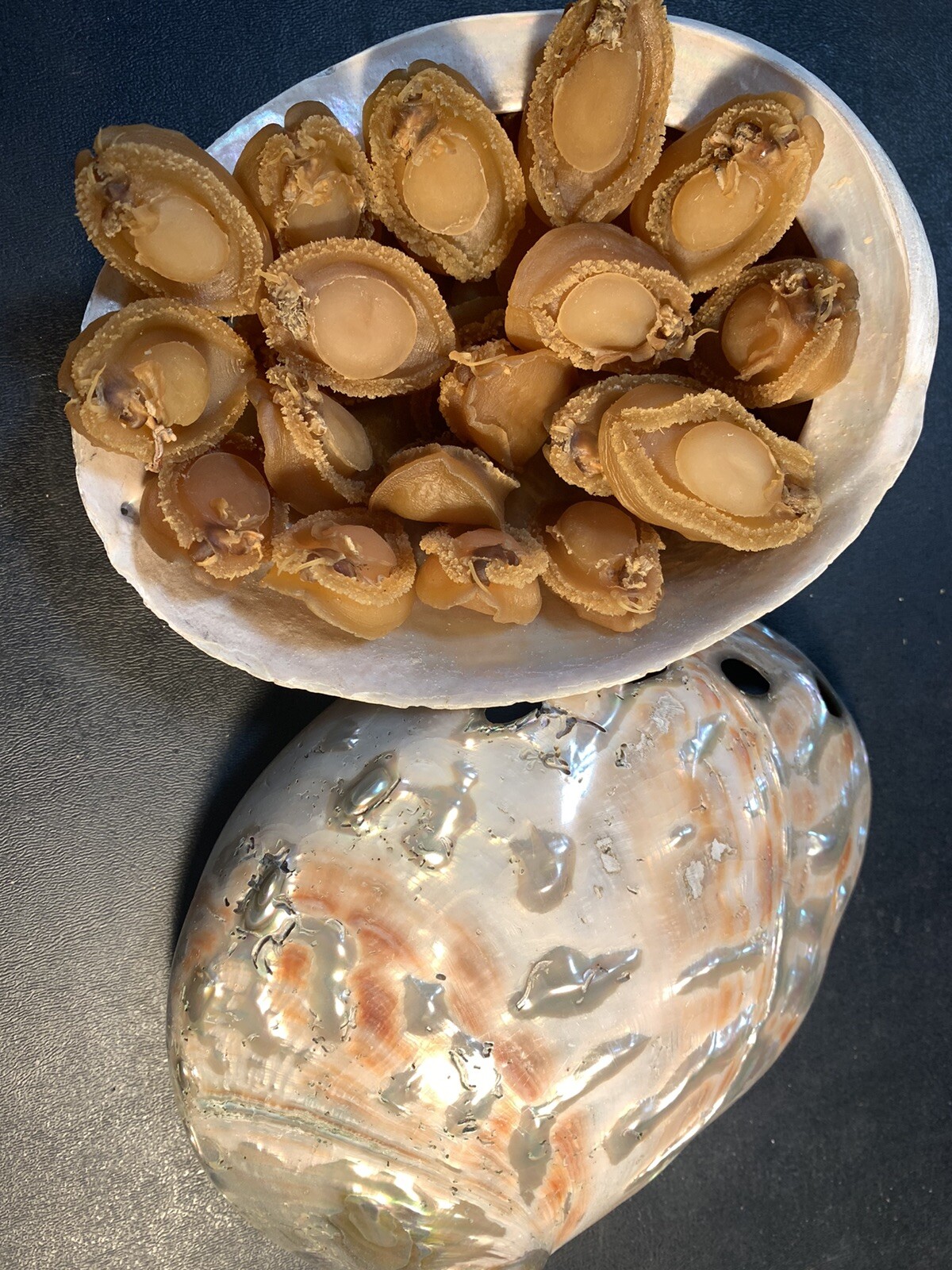 九孔鮑魚Dried Premium Golden Yellow Abalones for sale 4oz gallery
