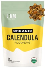 J Mac Botanicals, Organic Calendula Flower 4 ounce, whole dried flowers and p…