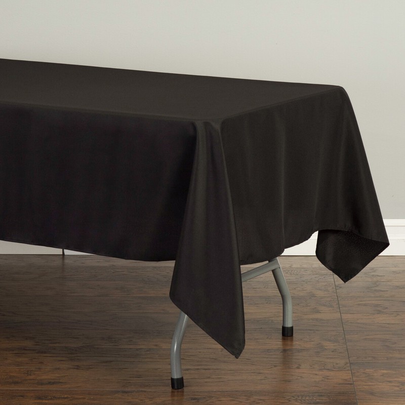 60 x 126 in. Rectangular Polyester Tablecloths for 8 ft. Tables Banquet Party gallery