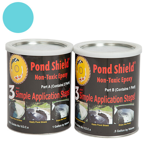 Pond Armor Pond Shield Non-Toxic Epoxy Paint - 1.5 Gallon SKY BLUE gallery