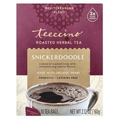 Roasted Herbal Tea, Snickerdoodle, Caffeine Free, 10 Tea Bags, 2.12 oz (60 g)
