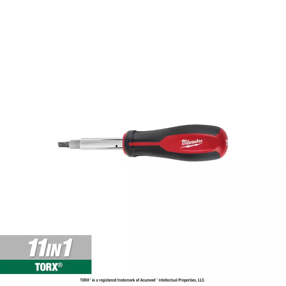 11-In-1 Multi-Tip Combination Screwdriver with Square Drive Bits gallery