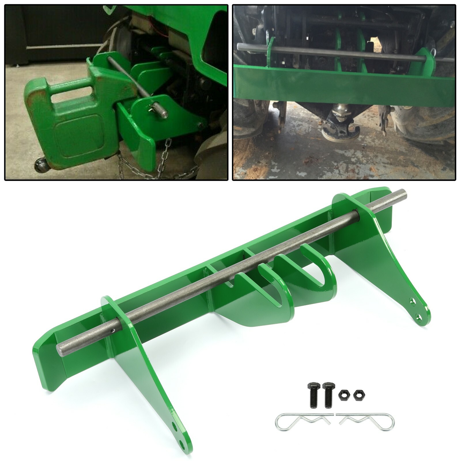 Rear Weight Bar bracket Fits John Deere 316-318-322-332-420-430 Counterweight gallery