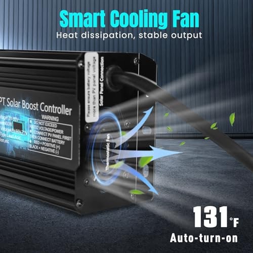400W Boost MPPT Solar Charge Controller LCD Solar Panel Regulator LCD-400W gallery