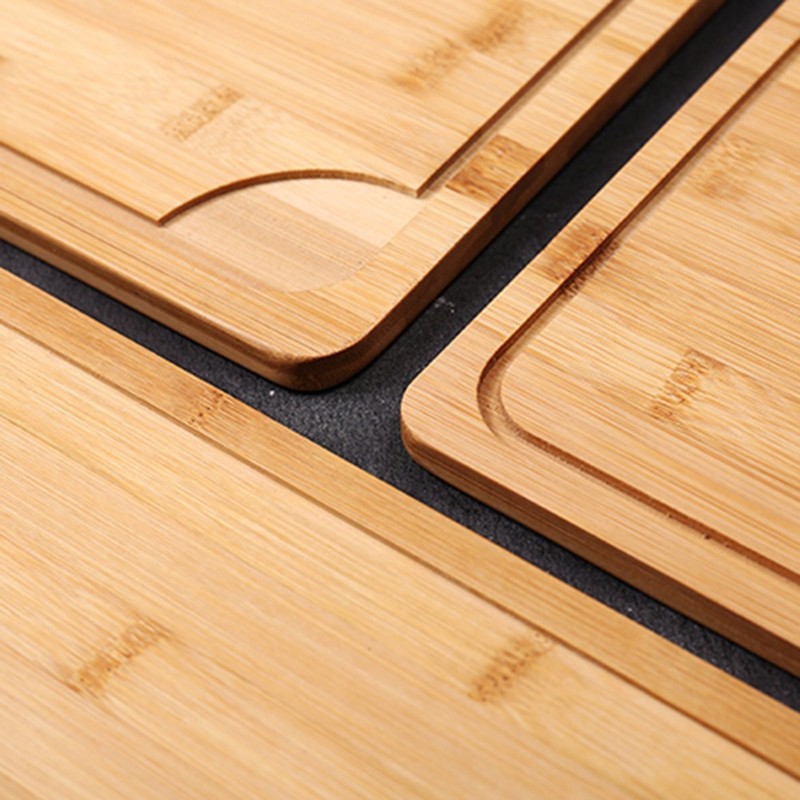 Crafted Solid Wood Steak Dish Wooden Tray for Western Cuisine and Tableware gallery