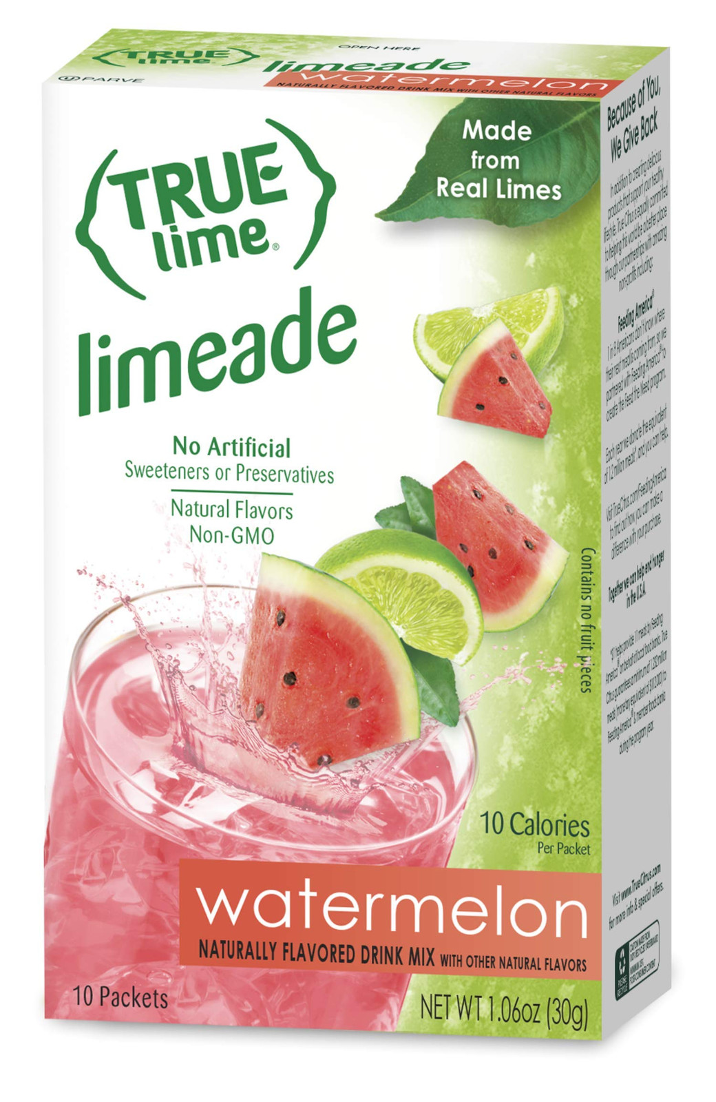 True Citrus Watermelon Aqua Fresca Limeade Pack 10 Count Naturally Sweetened gallery