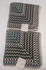 Pair SO CAL checked bath towel 30 In X 54 In (black,gray, green,blue)NEW gallery
