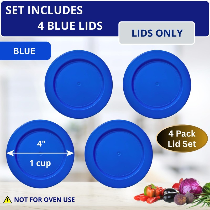 KlareWare Replacement Lids for - 1 Cup Storage Bowl Covers, BPA Free Plastic ... gallery