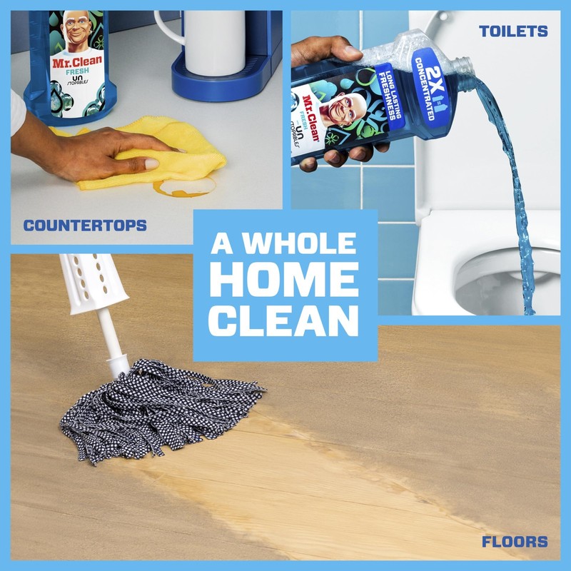 Mr. Clean 2X Concentrated Multi Surface Cleaner with 41 Fl Oz (Pack of 1) gallery