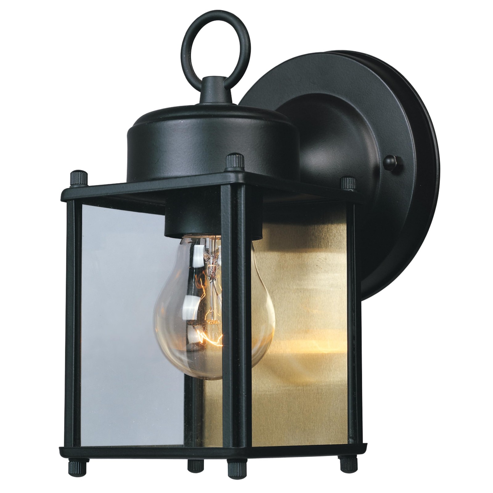 Outdoor Wall Lantern Light Fixture Black Classic Design gallery