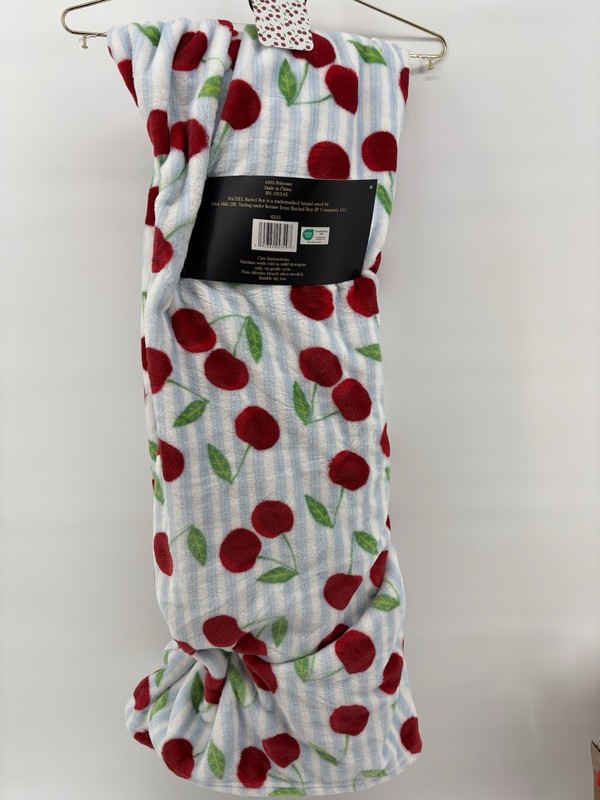 Rachel Roy Cherry Oversized Plush Blanket Throw 60x70 Inches gallery