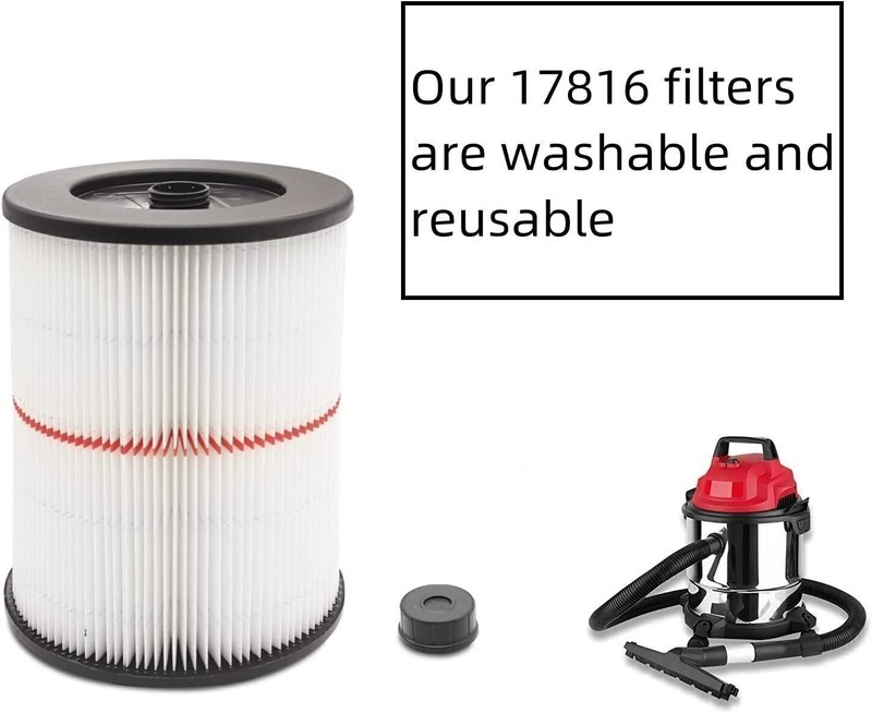 2X 17816 Filter Replacement For Craftsman For Shop Vac Wet Dry Vacuum Washable . gallery