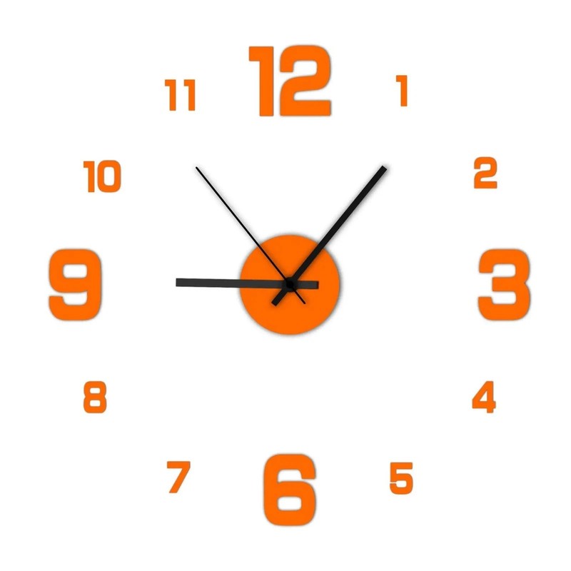 DIY Frameless Wall Clock Silent Large 3D Wall Decor Living Room Office gallery