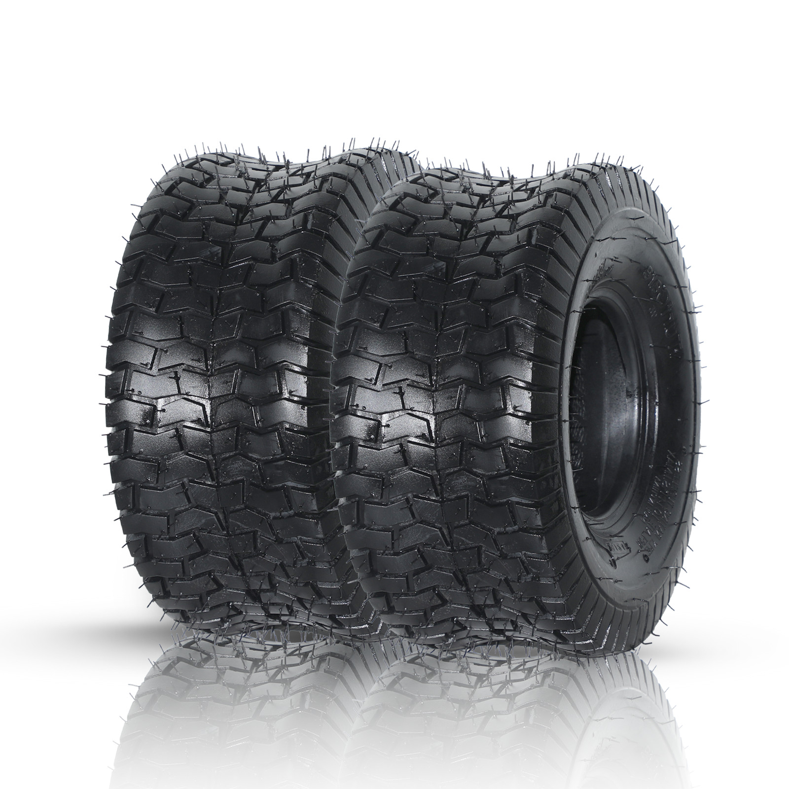 Two 15x6.00-6 Lawn Mower Tractor Turf Tires 4 Ply Rated 15x6-6 15x6x6 gallery