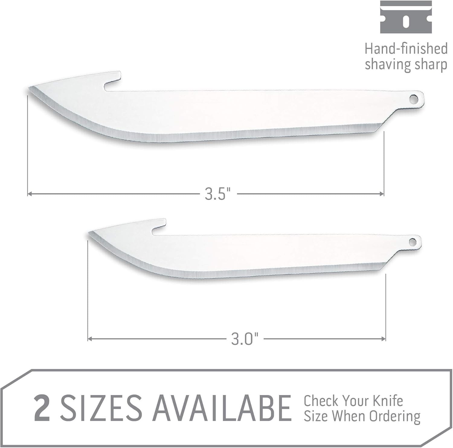 3.5" RazorSafe Replacement Knife Blades, 6 Pieces gallery