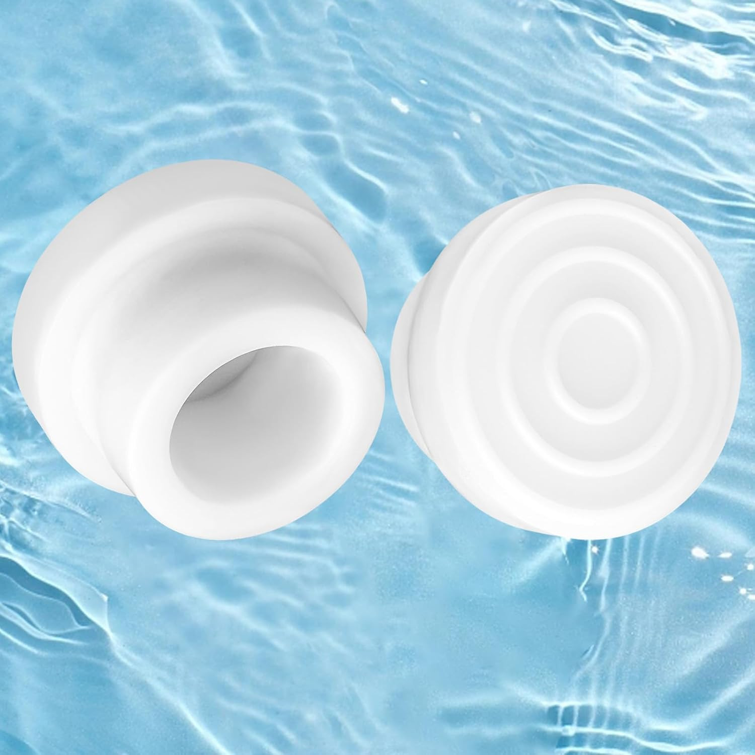 2 Pack Pool Ladder Bumpers Rubber End Caps for 1.9" Tubing Protects Pool Liner gallery