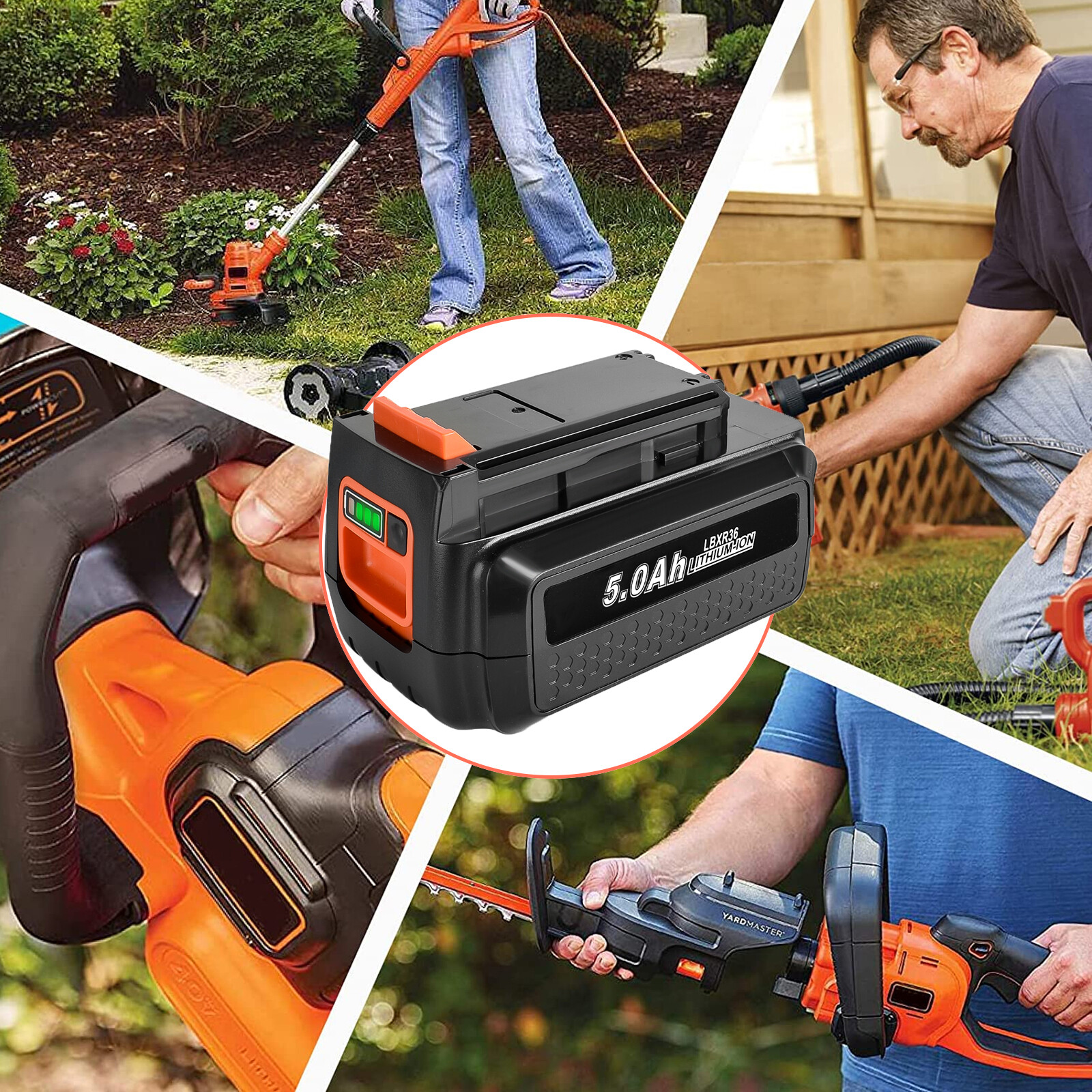 36 Volt For Black & Decker 36V 4.0Ah Max Lithium Battery LBX2040 LBXR36 LSW36 gallery
