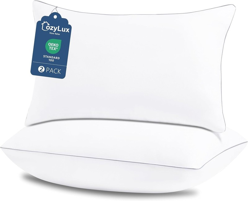 Luxury Down Alternative Bed Pillows, Queen Size, 2 Pack gallery