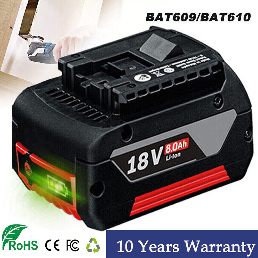18V For BOSCH BAT609 CORE 18 Volt 8.0Ah High Performance Battery BAT618 Li-ion gallery
